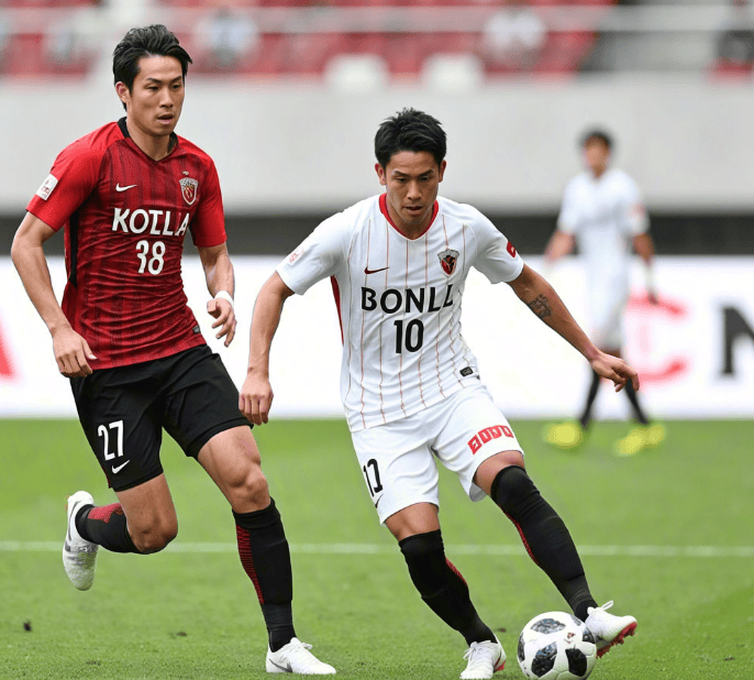 日本川崎前锋与浦和红钻将在赛场上交锋