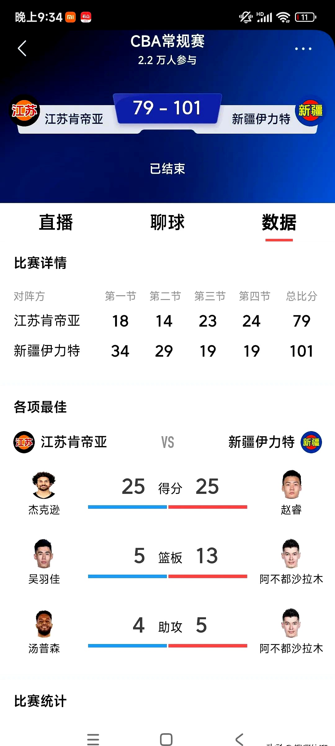 新疆队客场失利，排名下滑至第四